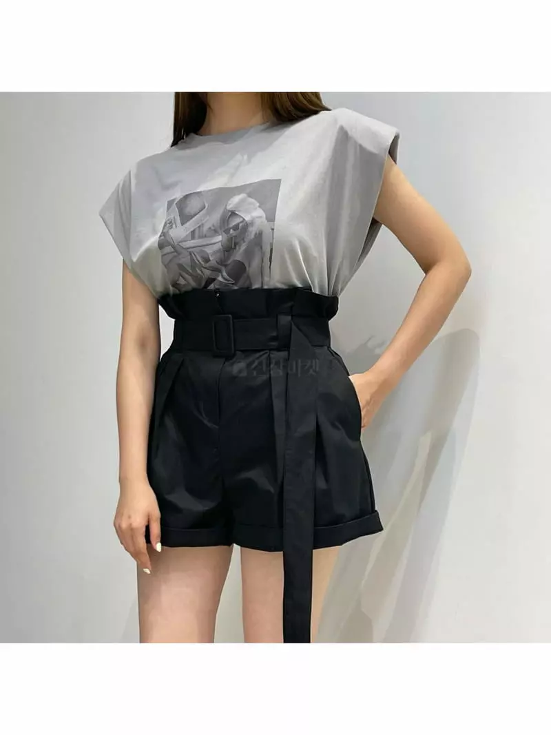Another Avenue - Korean Women Fashion - #momslook - Belt Band Shorts - 7
