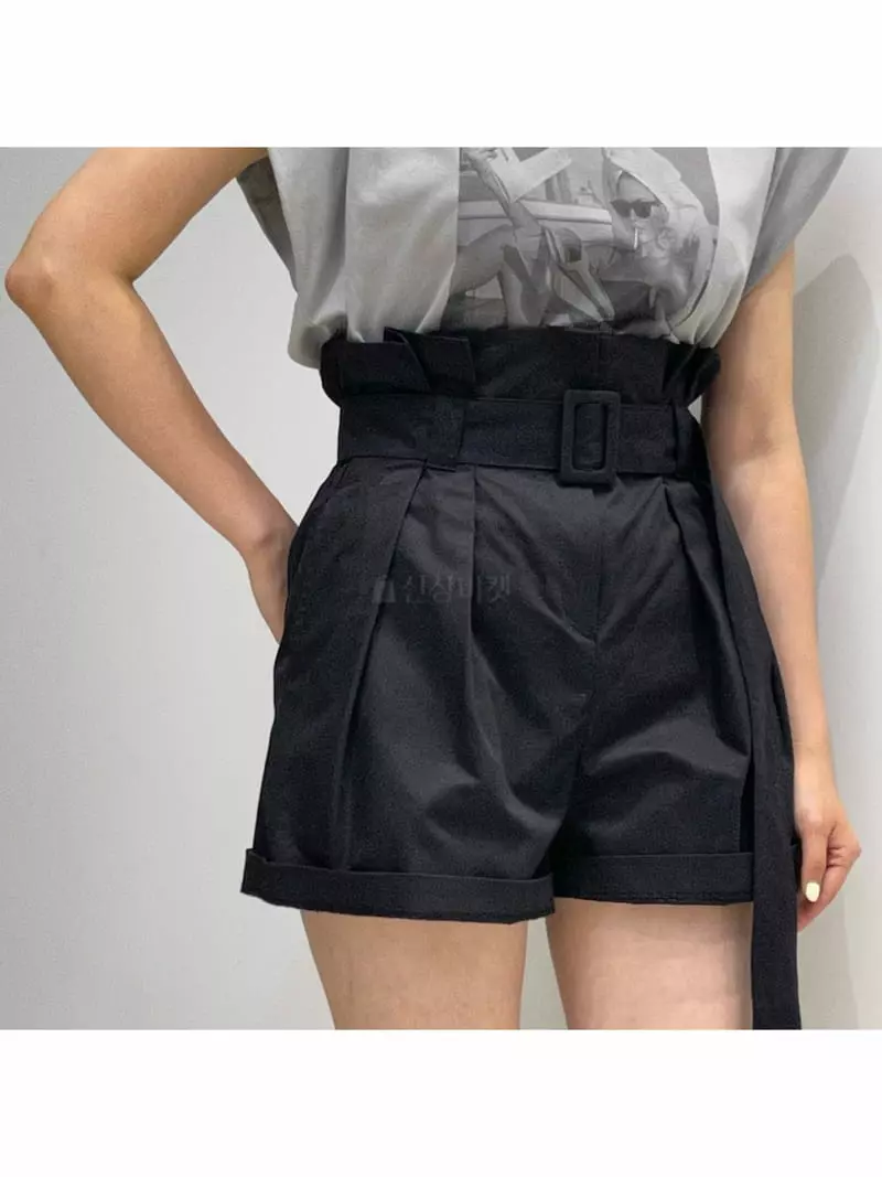 Another Avenue - Korean Women Fashion - #momslook - Belt Band Shorts - 9