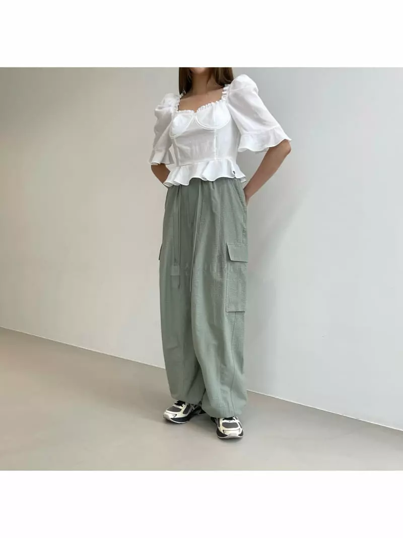 Another Avenue - Korean Women Fashion - #momslook - Puff Blouse