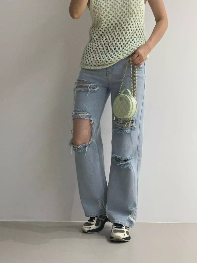Another Avenue - Korean Women Fashion - #momslook - Dist Loyde Long Jeans - 3