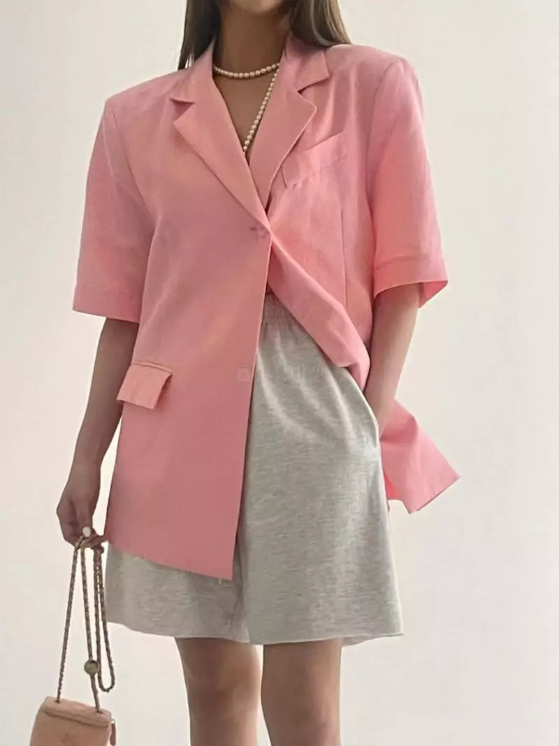 Another Avenue - Korean Women Fashion - #pursuepretty - Short Sleeves Jacket - 8
