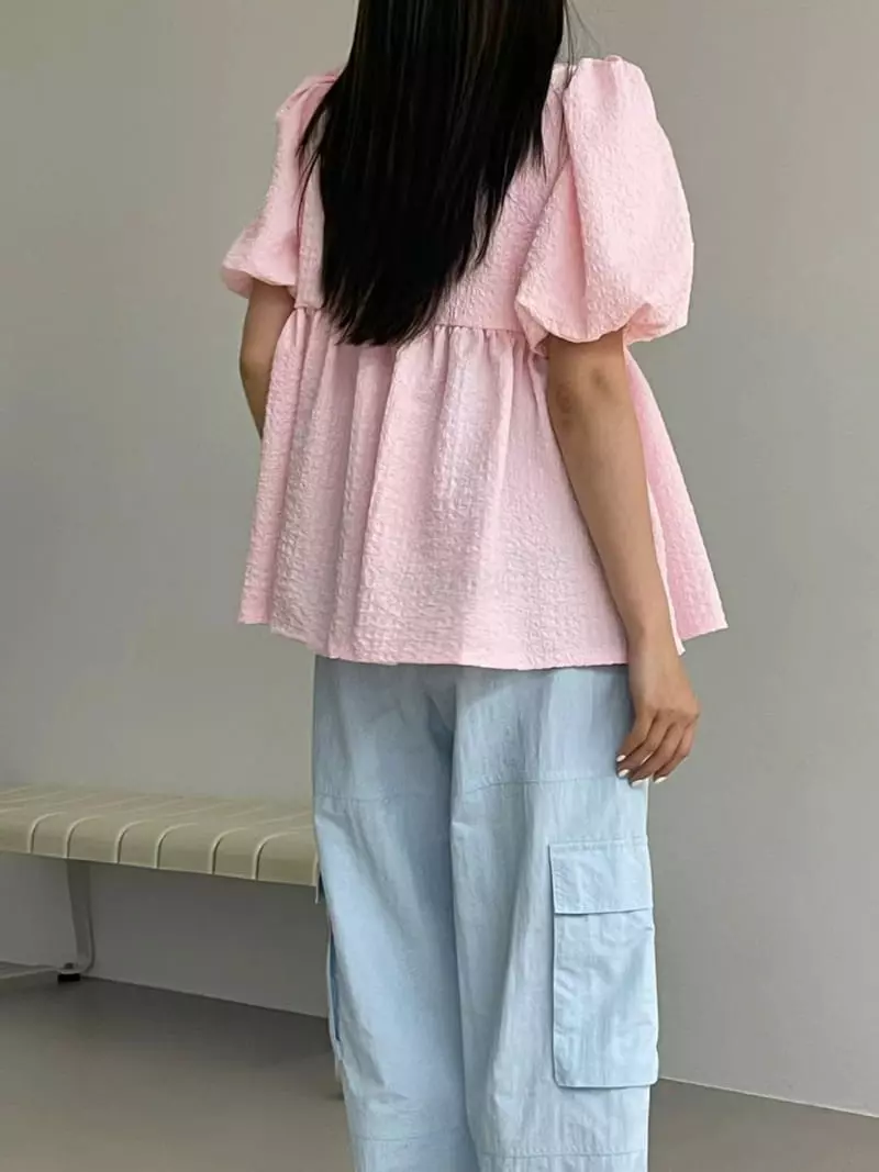 Another Avenue - Korean Women Fashion - #restrostyle - Cube Blouse - 9