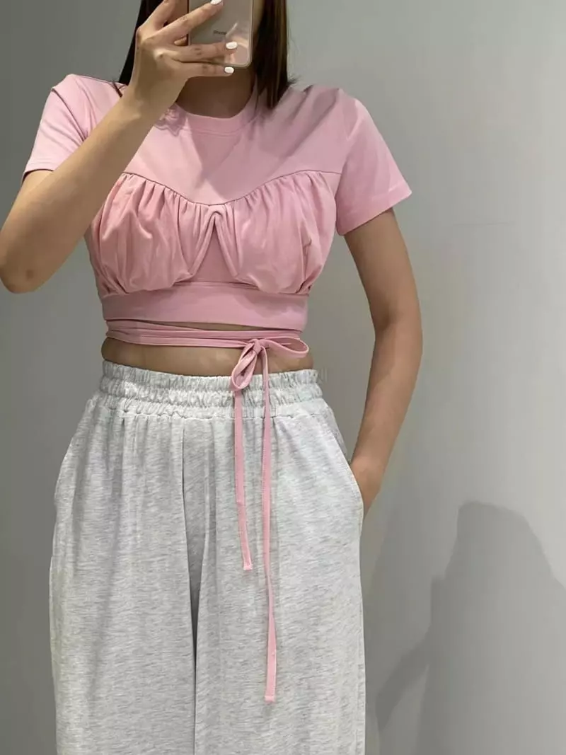 Another Avenue - Korean Women Fashion - #restrostyle - Wire Crop Tee - 2