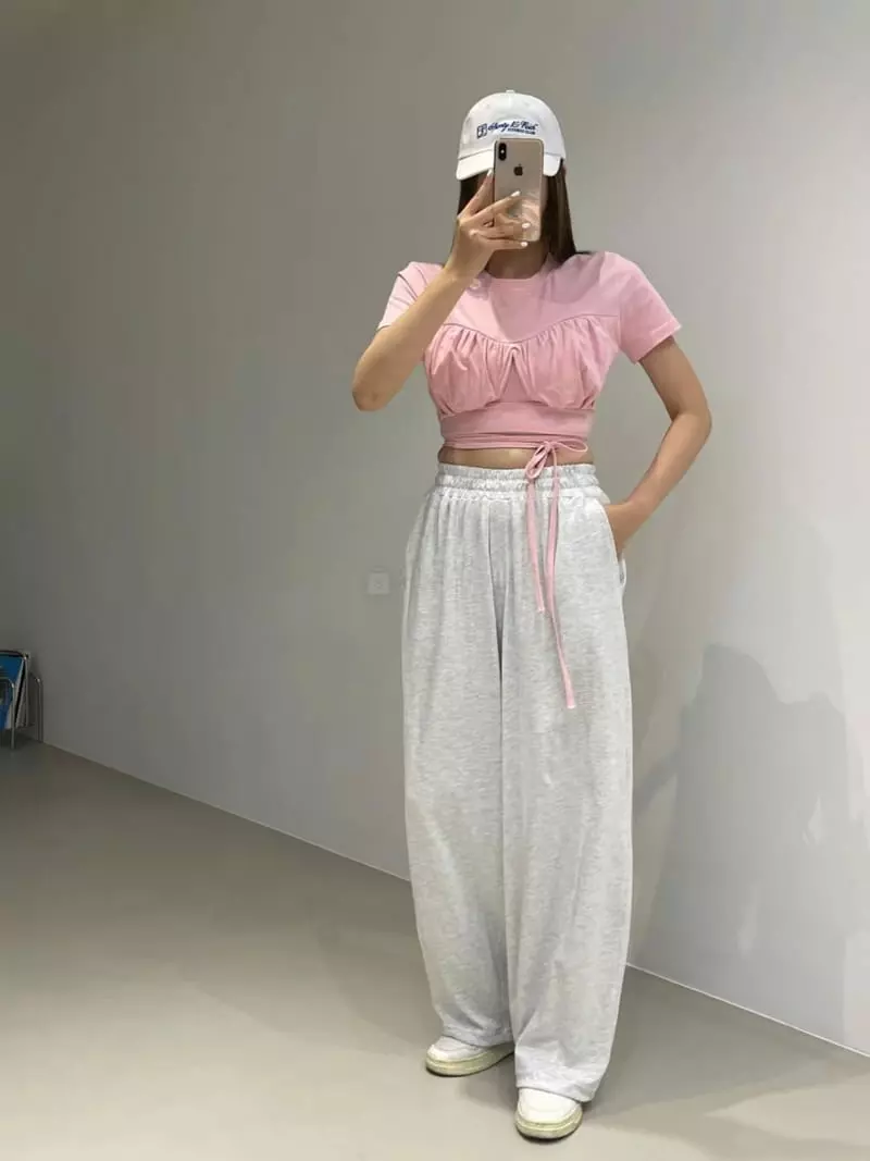 Another Avenue - Korean Women Fashion - #romanticstyle - Wire Crop Tee - 3
