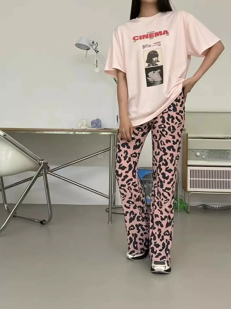 Another Avenue - Korean Women Fashion - #shopsmall - Big Leopard Pants - 5