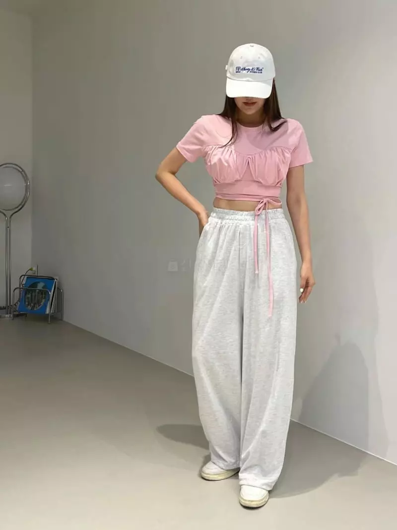 Another Avenue - Korean Women Fashion - #romanticstyle - Wire Crop Tee - 4