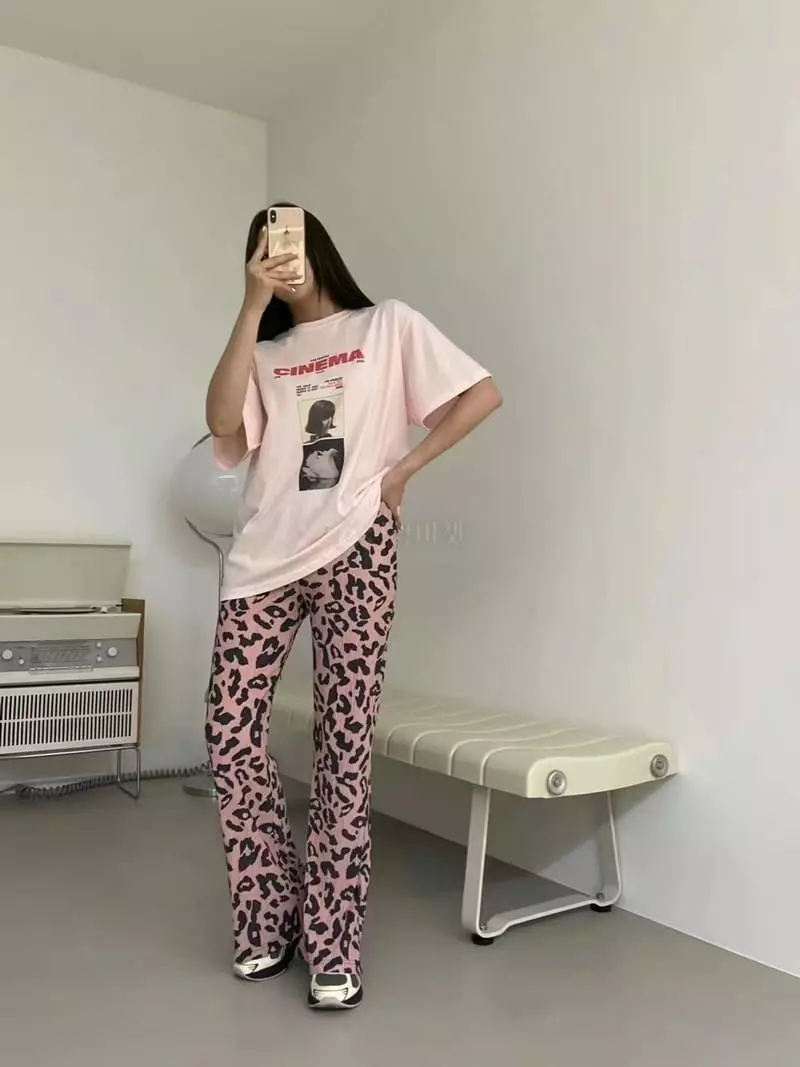 Another Avenue - Korean Women Fashion - #thatsdarling - Big Leopard Pants - 6