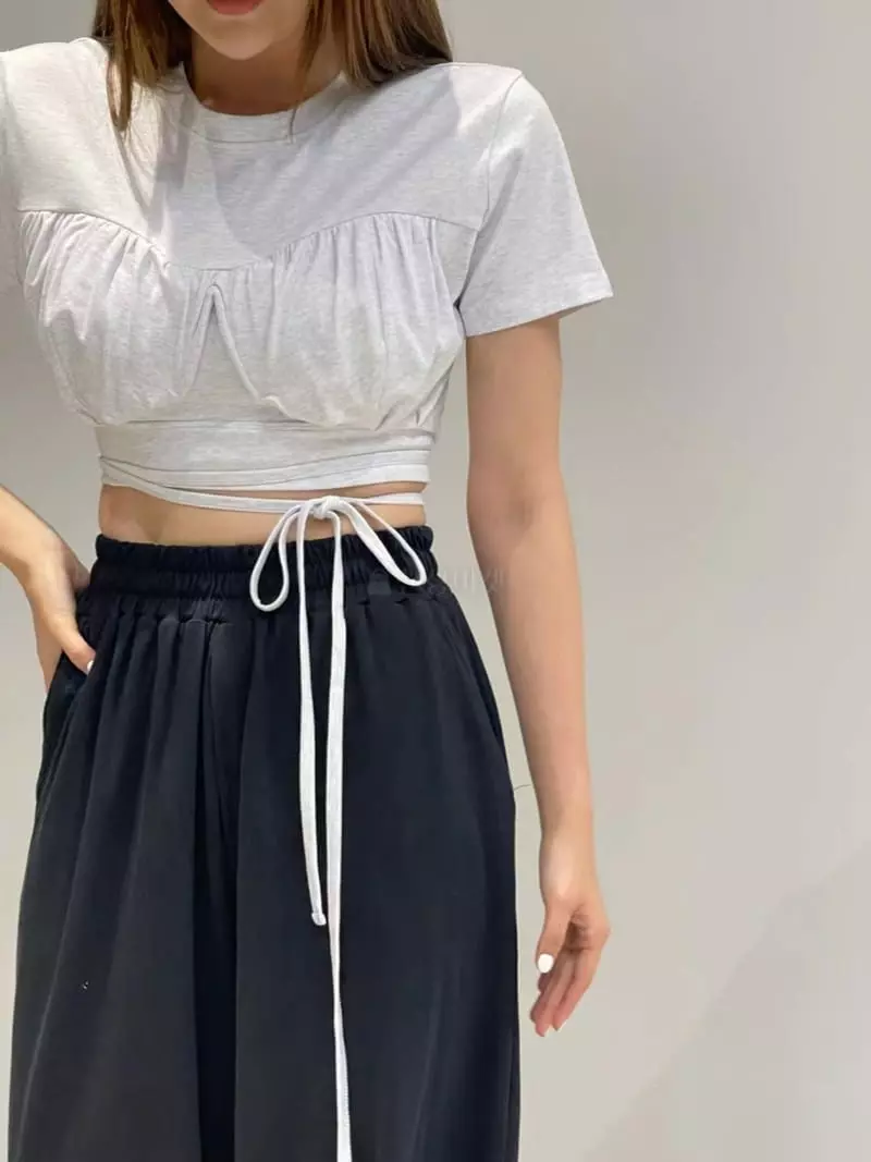 Another Avenue - Korean Women Fashion - #thelittlethings - Wire Crop Tee - 6