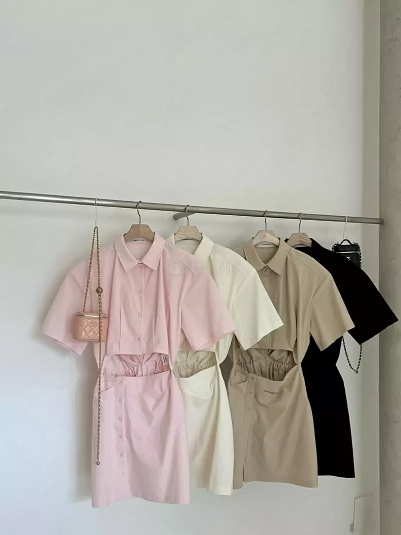 Another Avenue - Korean Women Fashion - #vintageinspired - Slit One-piece - 10