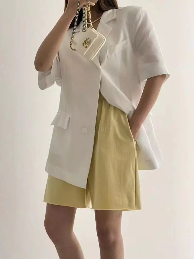 Another Avenue - Korean Women Fashion - #vintageinspired - Short Sleeves Jacket - 6