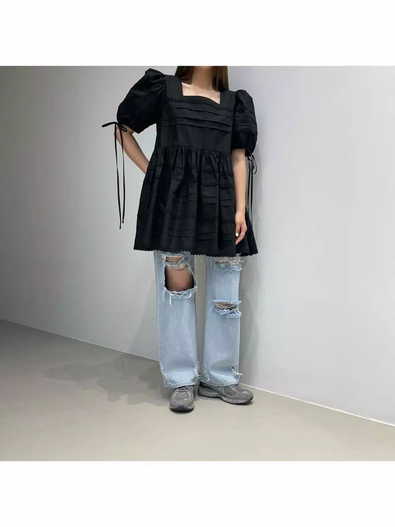 Another Avenue - Korean Women Fashion - #vintageinspired - Dist Loyde Long Jeans - 5