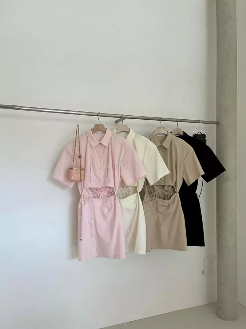 Another Avenue - Korean Women Fashion - #vintagekidsstyle - Slit One-piece - 11