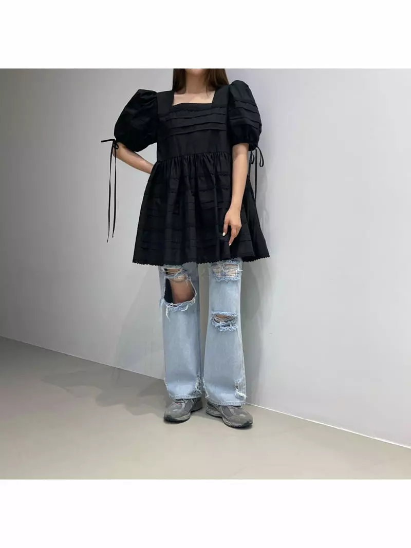 Another Avenue - Korean Women Fashion - #vintagekidsstyle - Dist Loyde Long Jeans - 6
