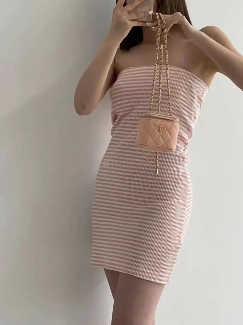 Another Avenue - Korean Women Fashion - #womensfashion - Stripes One-piece - 2