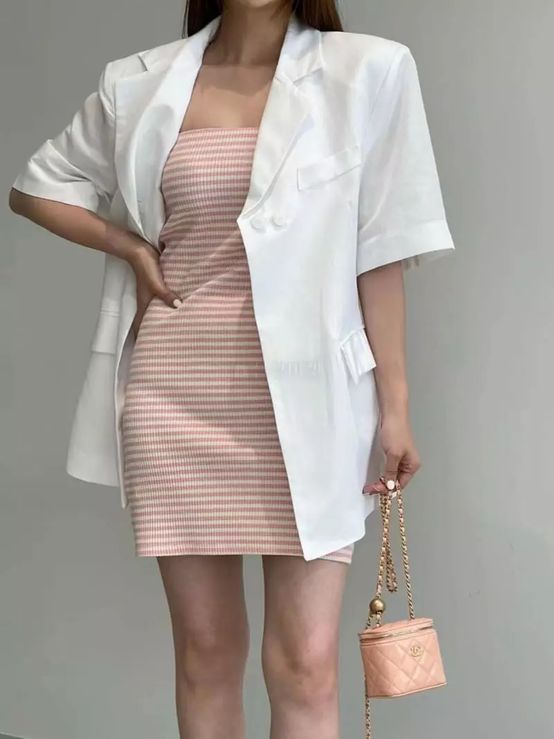 Another Avenue - Korean Women Fashion - #momslook - Stripes One-piece - 4