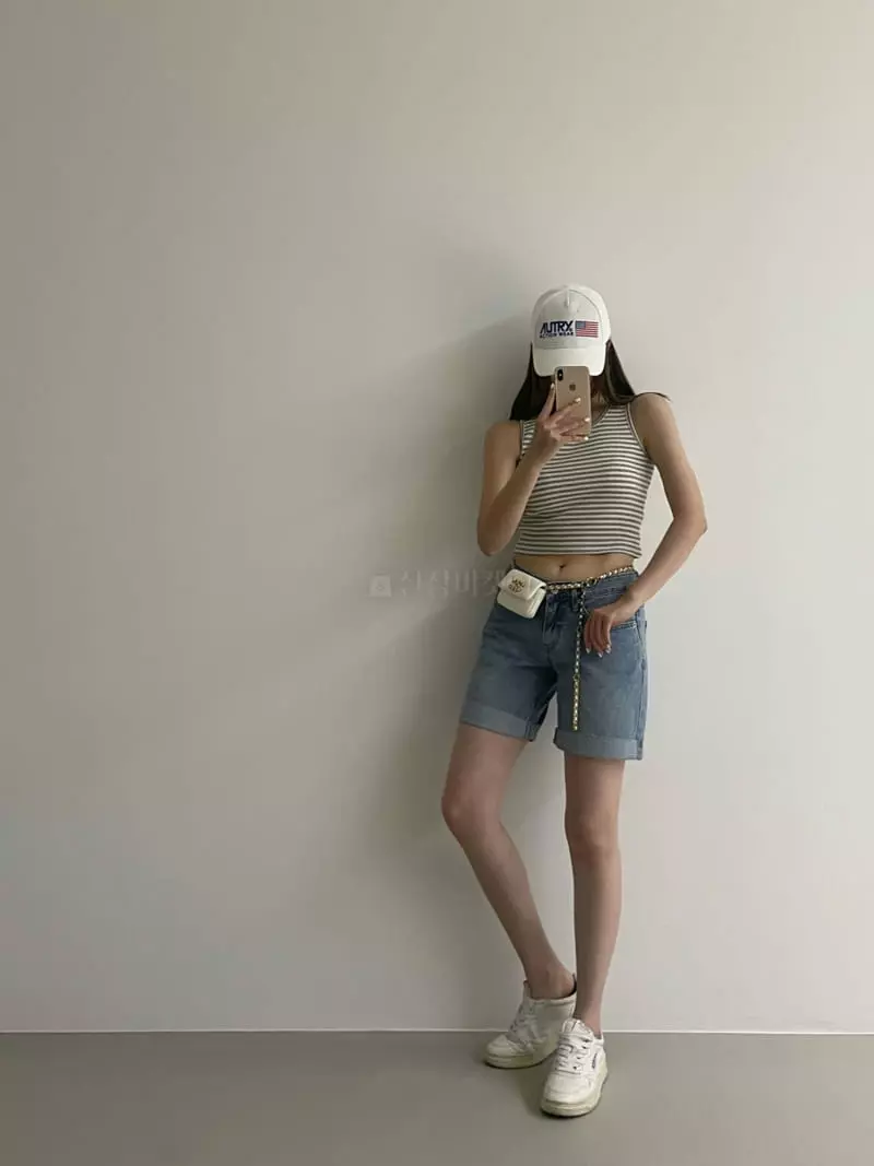 Another Avenue - Korean Women Fashion - #momslook - Stripes Sleeveless - 4