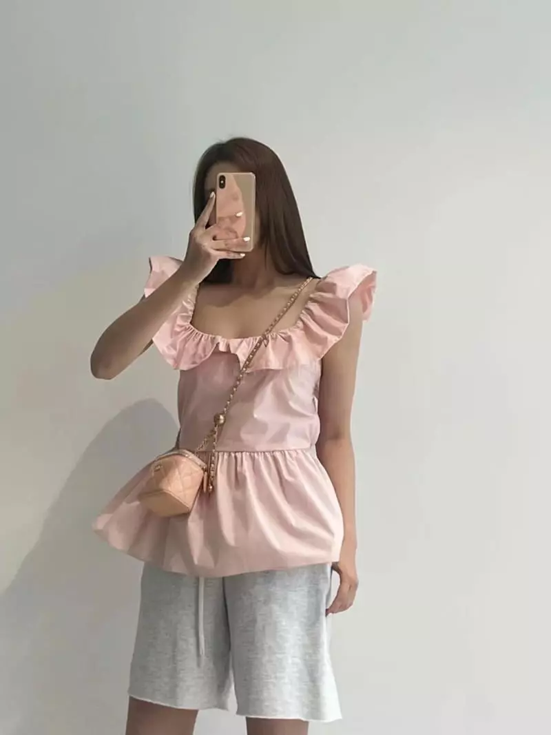 Another Avenue - Korean Women Fashion - #womensfashion - Sleeveles Frill Blouse - 11