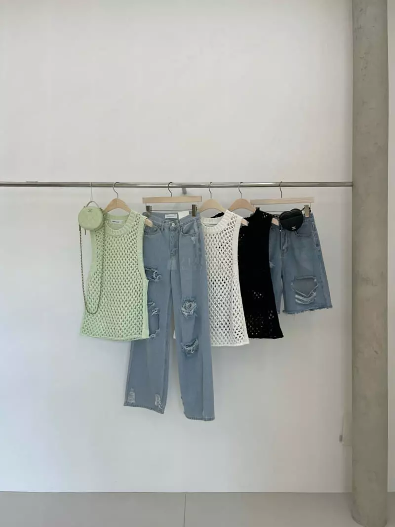 Another Avenue - Korean Women Fashion - #womensfashion - Tape Knit Vest - 2