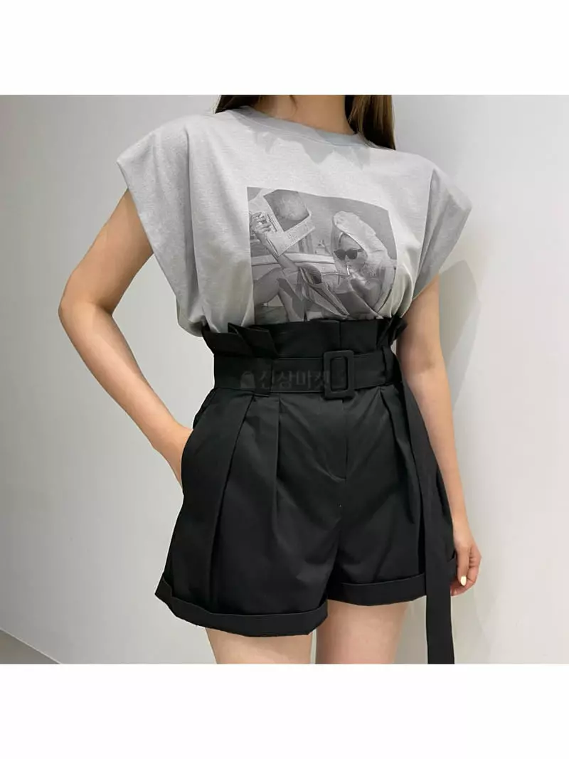 Another Avenue - Korean Women Fashion - #womensfashion - Belt Band Shorts - 2