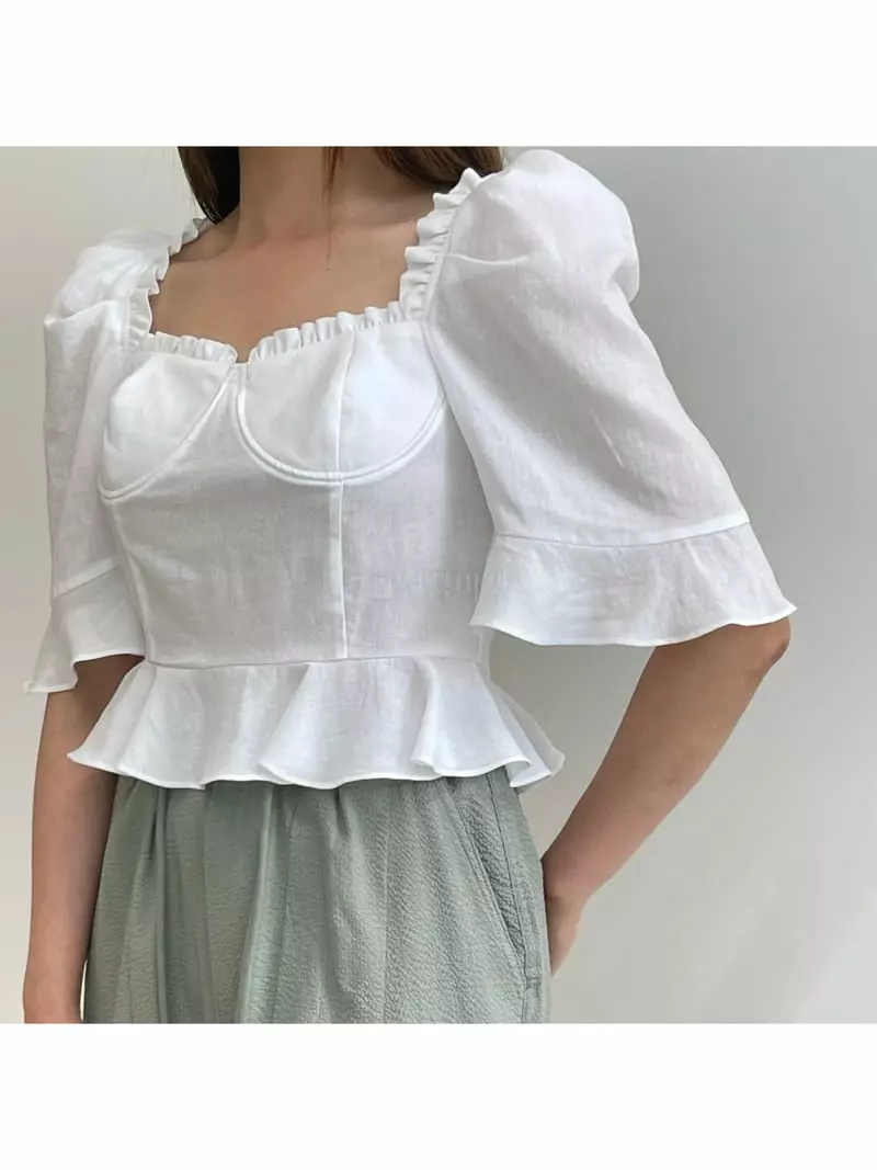 Another Avenue - Korean Women Fashion - #momslook - Puff Blouse - 4