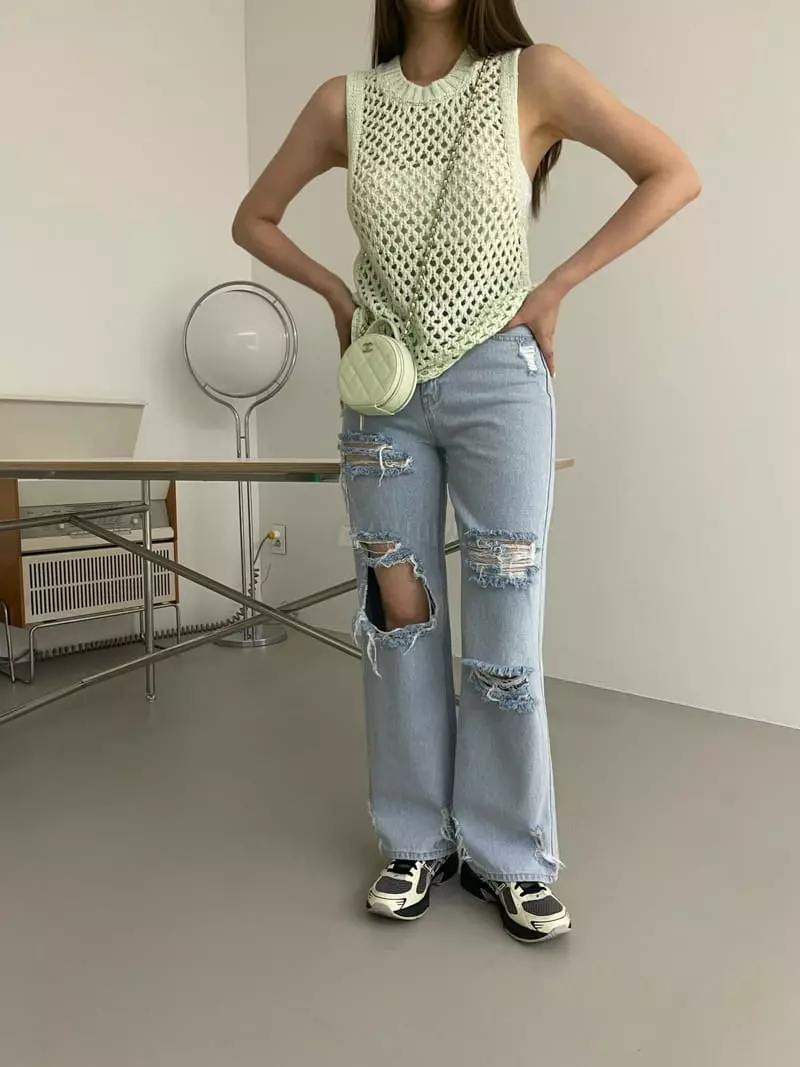 Another Avenue - Korean Women Fashion - #momslook - Dist Loyde Long Jeans - 4