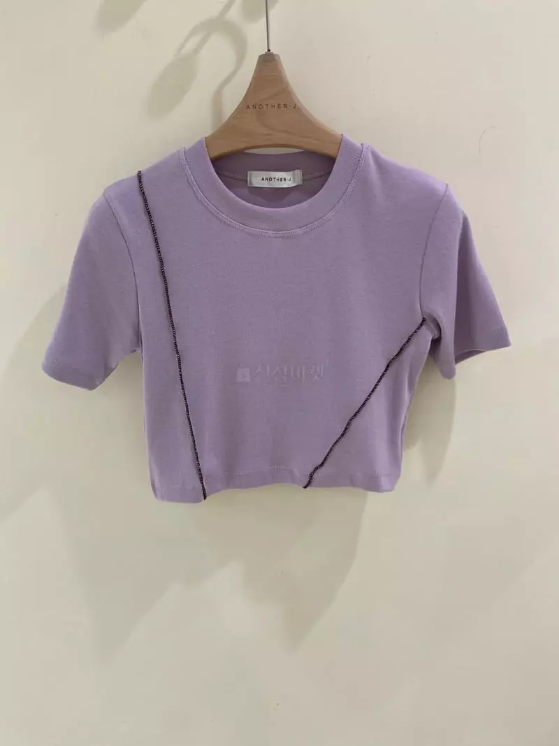 Another J - Korean Women Fashion - #momslook - Bebe Slim Tee - 2