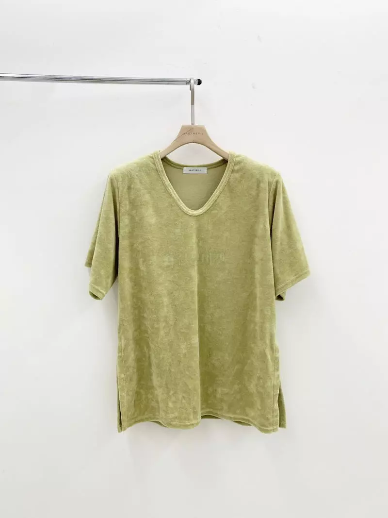 Another J - Korean Women Fashion - #restrostyle - Terry Tee - 2