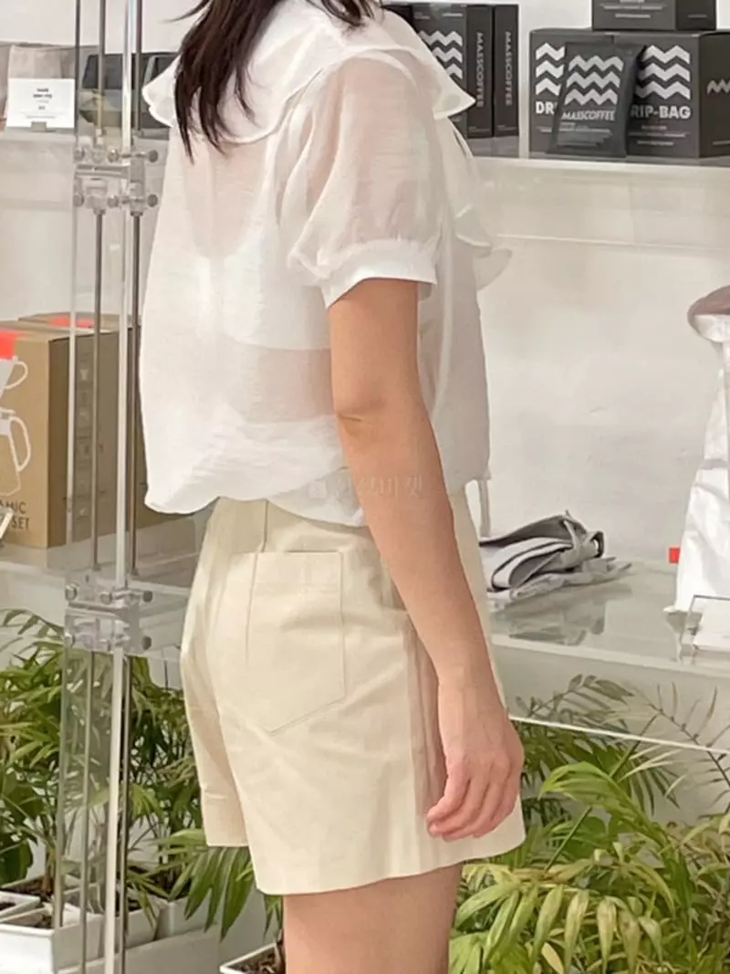Another Muse - Korean Women Fashion - #momslook - Twill Shorts - 12
