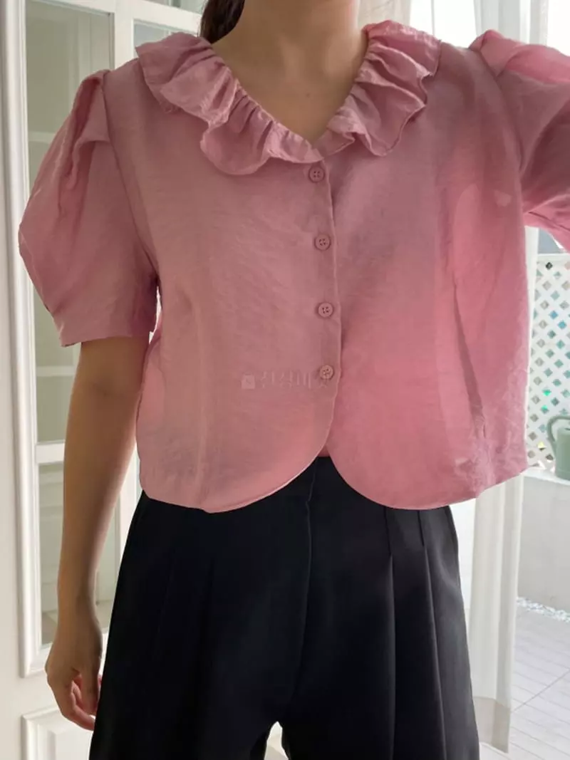 Another Muse - Korean Women Fashion - #momslook - Shatin Blouse - 5