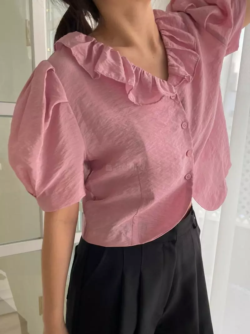Another Muse - Korean Women Fashion - #momslook - Shatin Blouse - 6