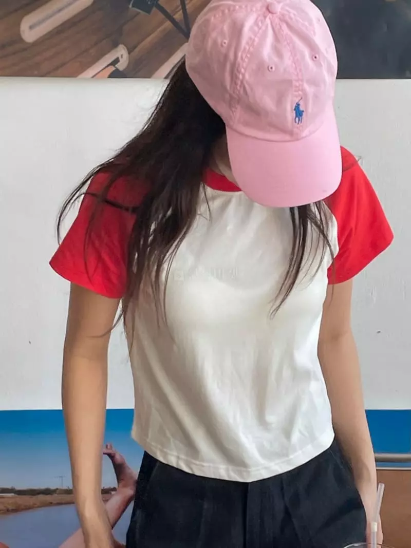 Another Muse - Korean Women Fashion - #momslook - Raglan Tee - 2