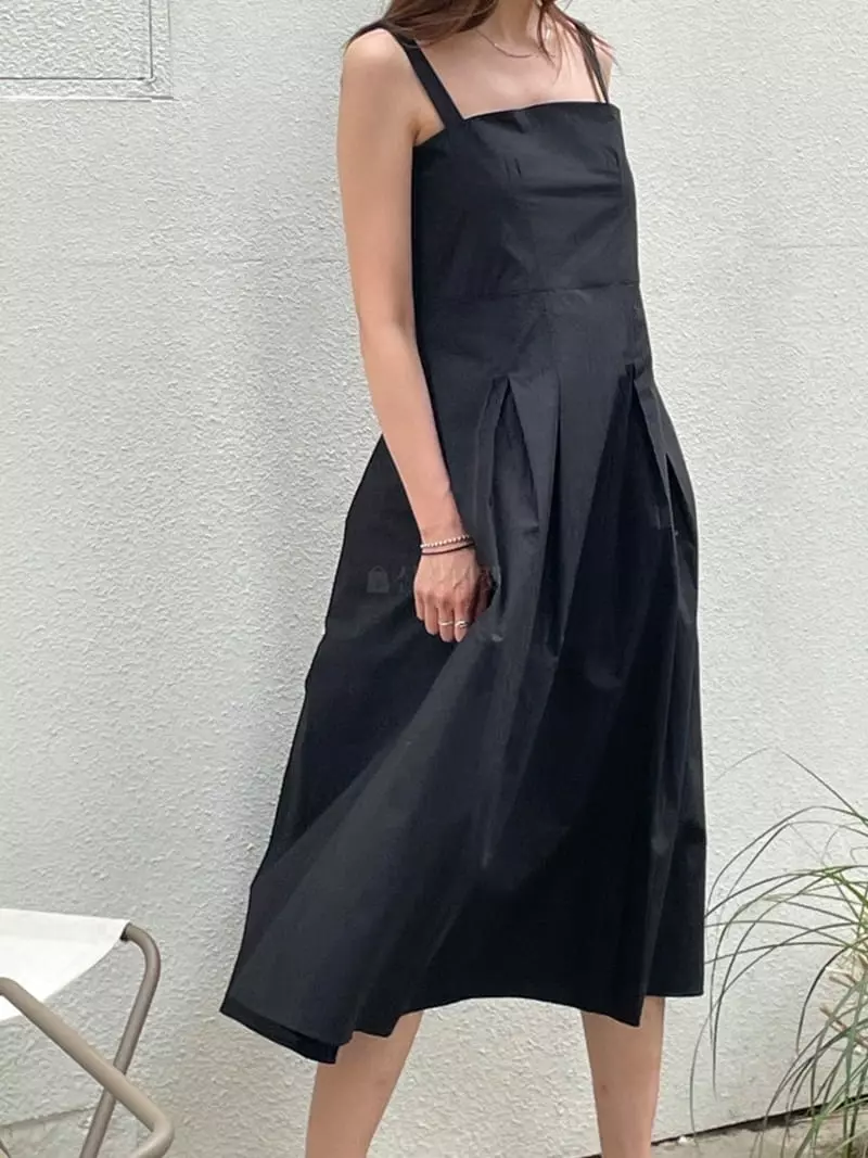 Another Muse - Korean Women Fashion - #womensfashion - Wrinkle One-piece - 5