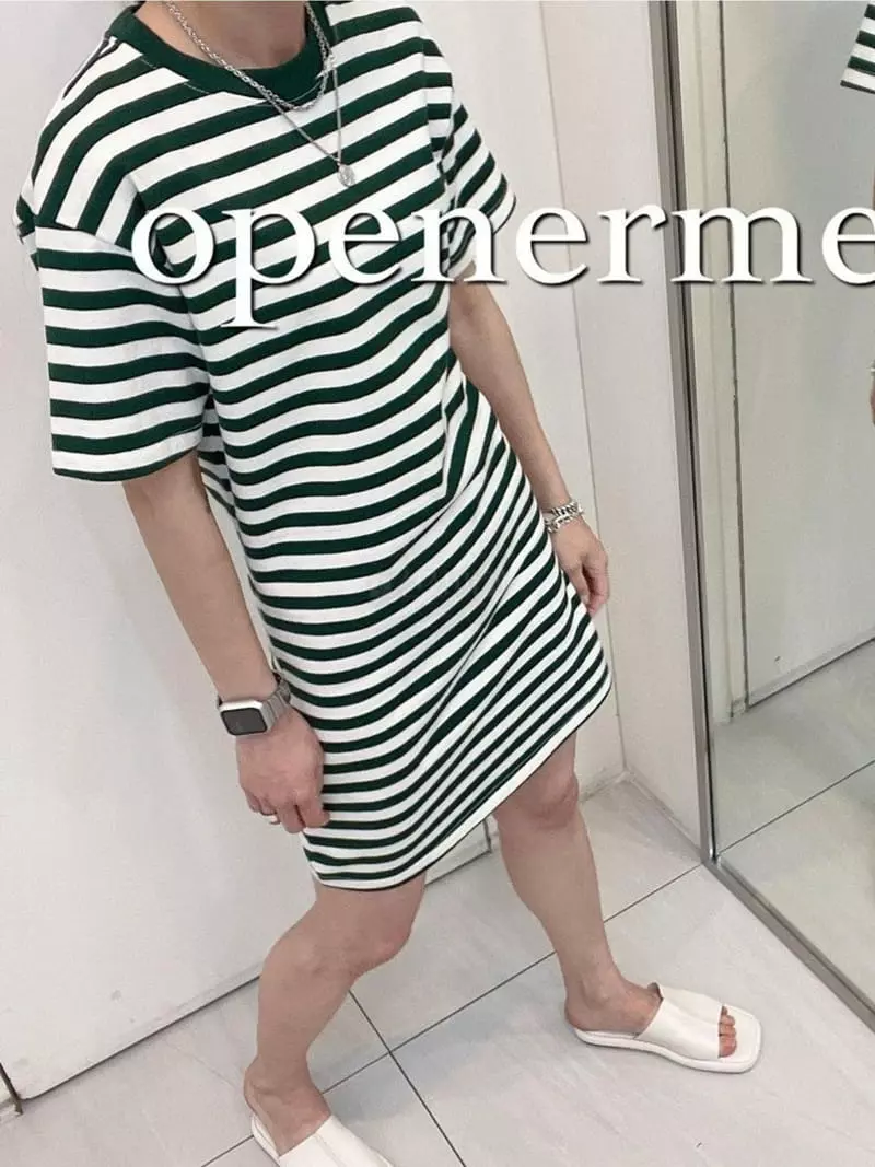 Another Muse - Korean Women Fashion - #womensfashion - Stripes One-piece - 2