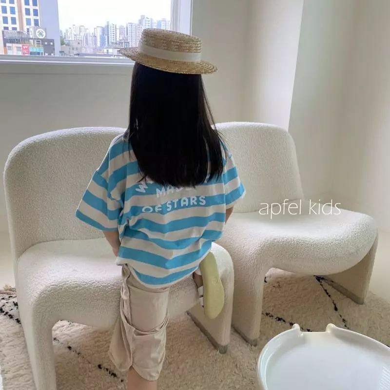 Apfel - Korean Children Fashion - #kidsshorts - We Stripes Tee - 7