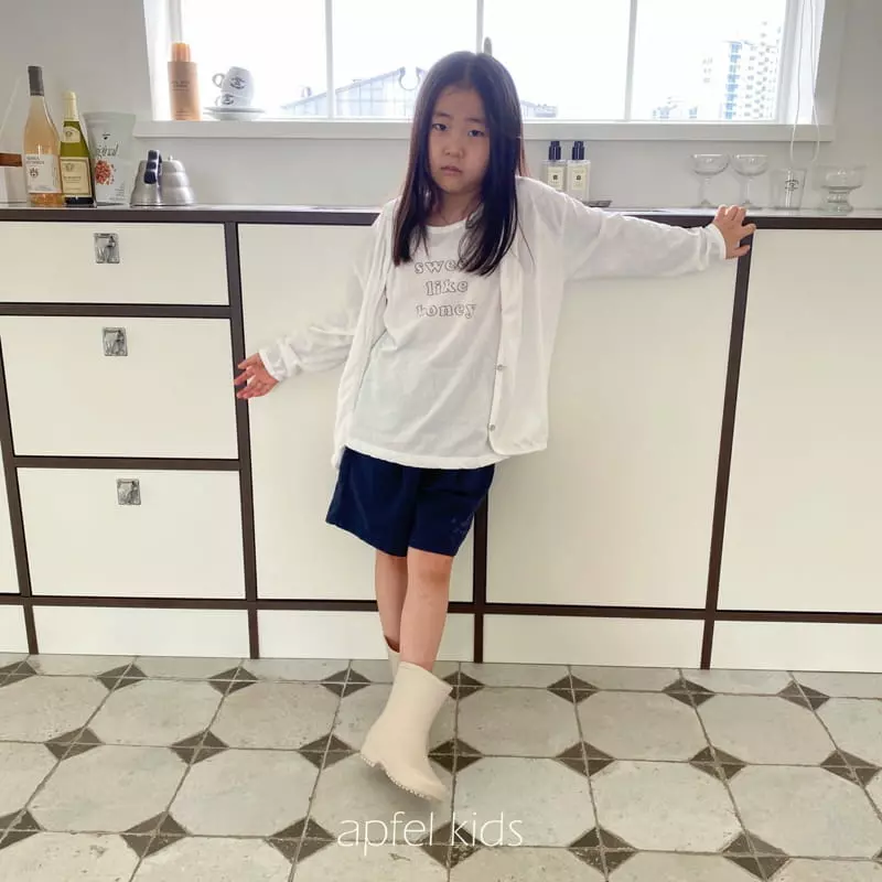 Apfel - Korean Children Fashion - #kidsshorts - Sweet Sleeveless Cardigan Set - 5
