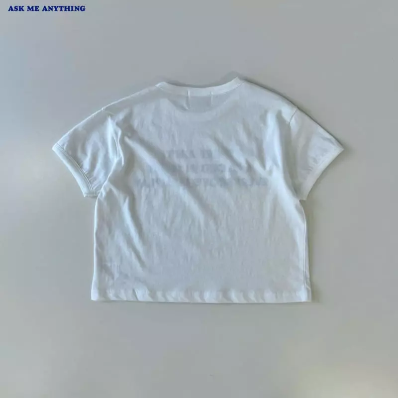 Ask Me Anything - Korean Children Fashion - #childofig - Lettering Tee - 7