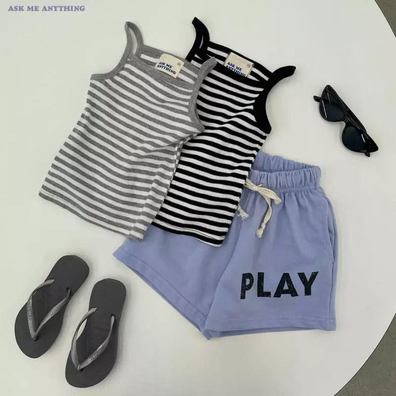 Ask Me Anything - Korean Children Fashion - #discoveringself - Muse String Sleeveless Tee - 9