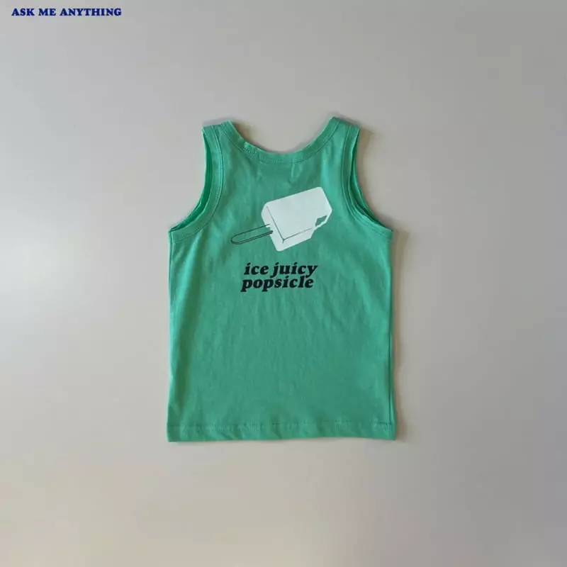 Ask Me Anything - Korean Children Fashion - #kidsshorts - Juicy Sleeveless Tee - 12