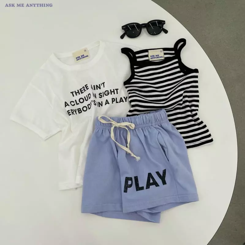 Ask Me Anything - Korean Children Fashion - #kidsshorts - Muse String Sleeveless Tee - 11