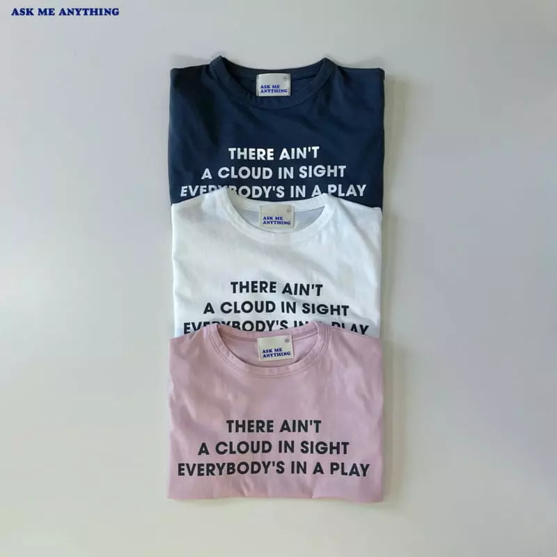 Ask Me Anything - Korean Children Fashion - #kidzfashiontrend - Lettering Tee
