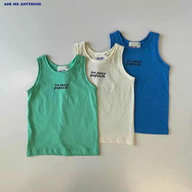 Ask Me Anything - Korean Children Fashion - #littlefashionista - Juicy Sleeveless Tee - 2