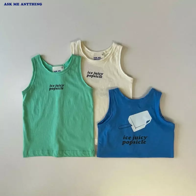 Ask Me Anything - Korean Children Fashion - #magicofchildhood - Juicy Sleeveless Tee - 3