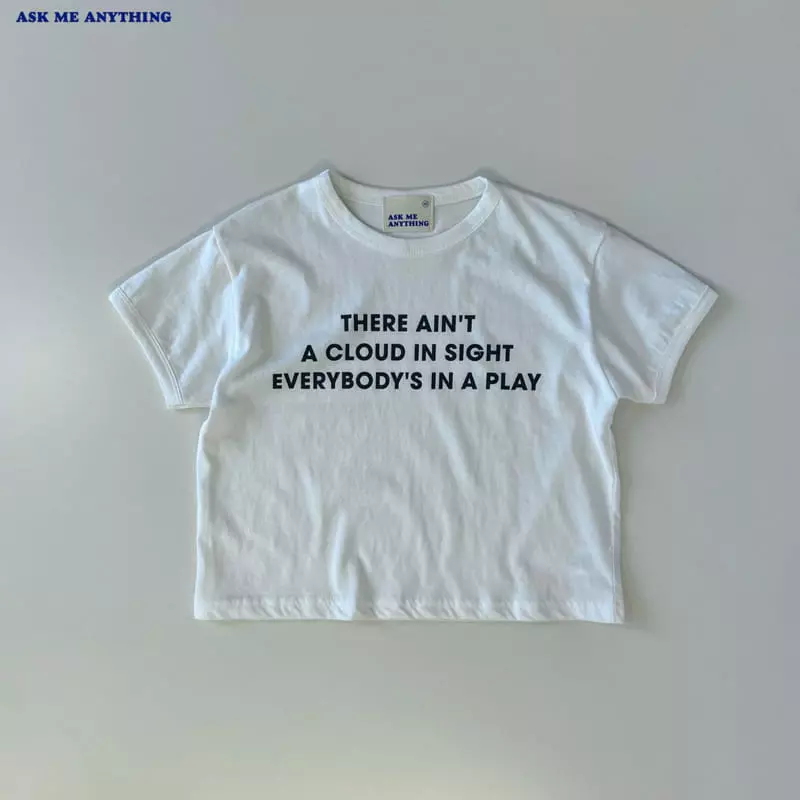 Ask Me Anything - Korean Children Fashion - #minifashionista - Lettering Tee - 5
