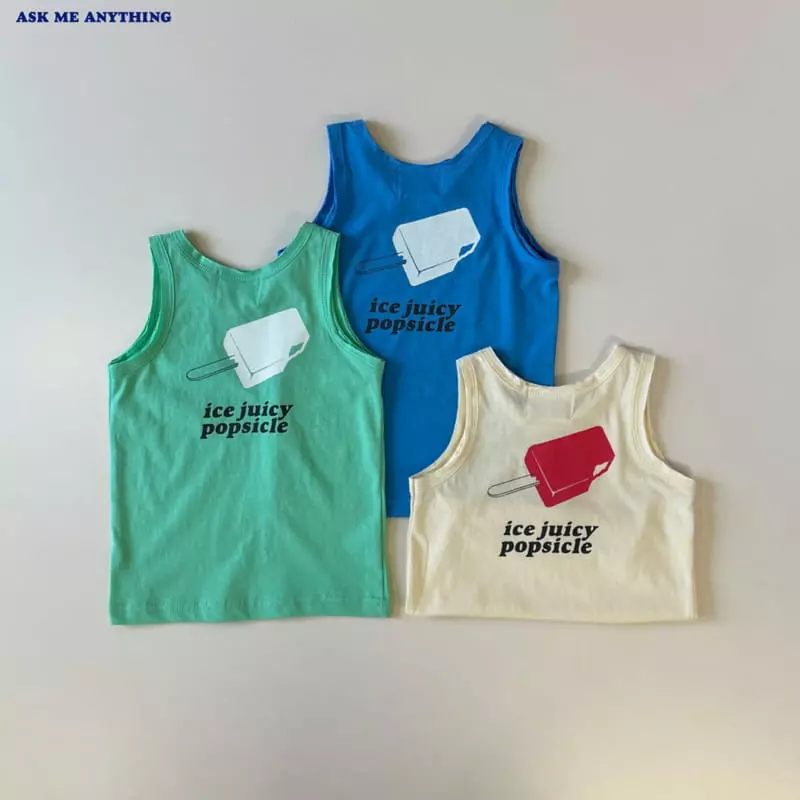 Ask Me Anything - Korean Children Fashion - #magicofchildhood - Juicy Sleeveless Tee - 4