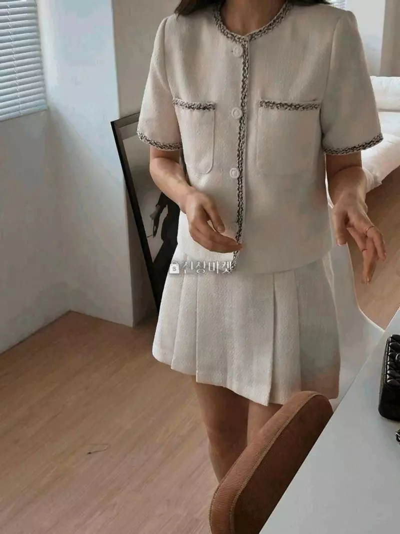 Atthismoment - Korean Women Fashion - #momslook - Ponny Twid Jacket - 3