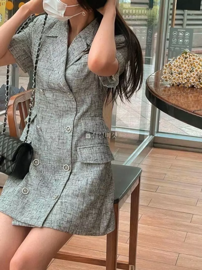 Atthismoment - Korean Women Fashion - #womensfashion - Twid One-piece - 4