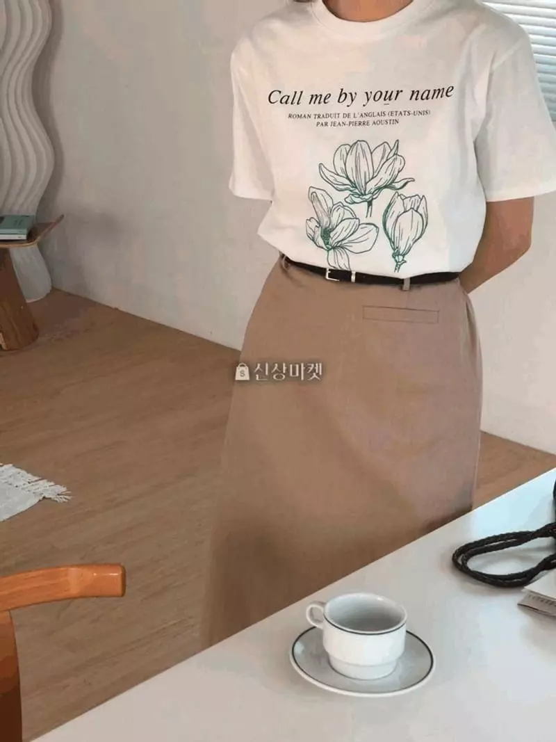 Atthismoment - Korean Women Fashion - #momslook - Call Me Tee - 2