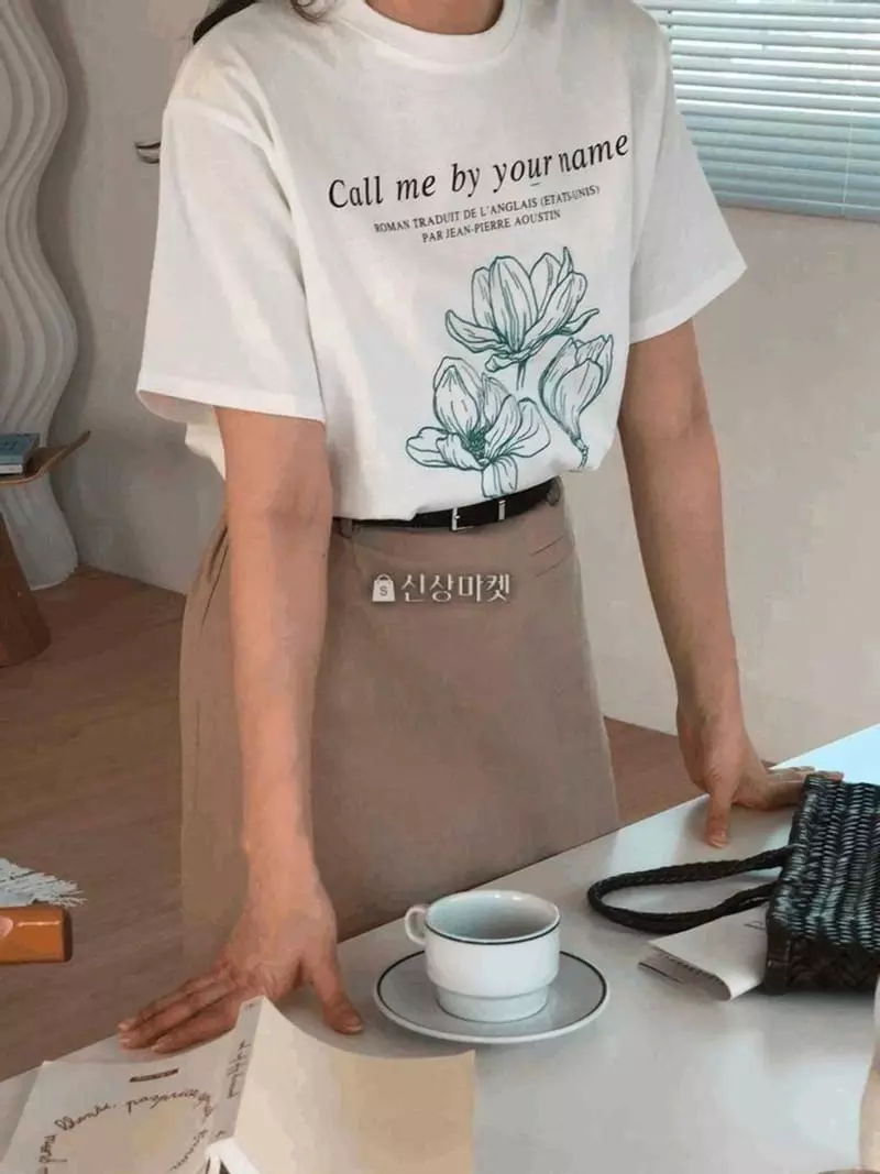 Atthismoment - Korean Women Fashion - #womensfashion - Call Me Tee - 4