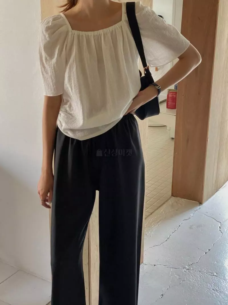 Atthismoment - Korean Women Fashion - #momslook - Cotton Blouse