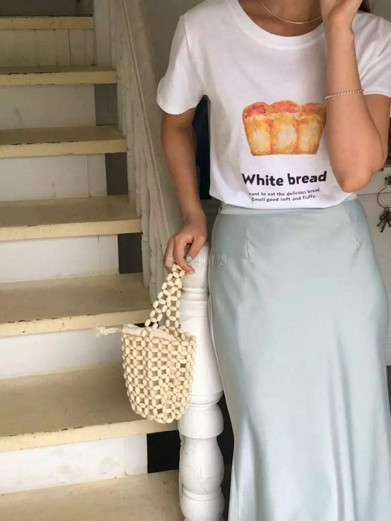 Atthismoment - Korean Women Fashion - #momslook - Bread Tee - 2